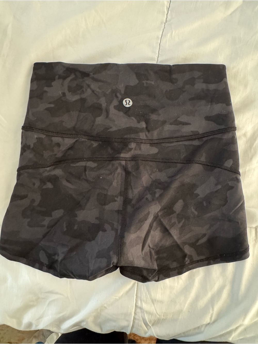 lululemon athletica Black Camo High-Rise Bike Shorts